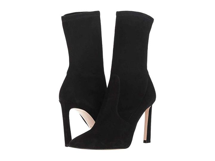 Stuart Weitzman Rapture 100 (black Suede) Women's Shoes