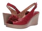 Patrizia Britella (red) Women's Wedge Shoes