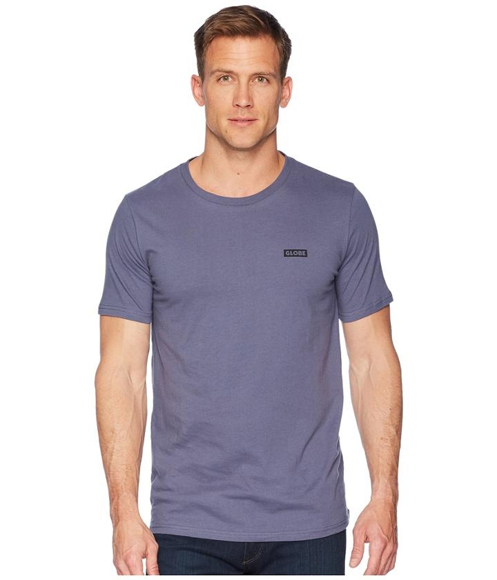 Globe Sticker Tee (bruise Blue) Men's T Shirt
