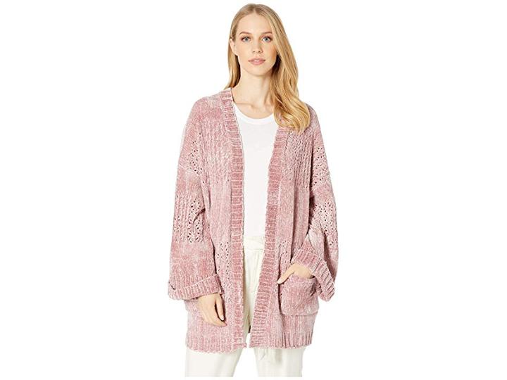 Minkpink Honey Chenille Cardigan (pink) Women's Sweater