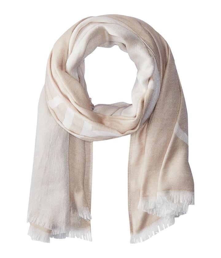 Calvin Klein Color Pop Calvin Logo (heathered Almond) Scarves