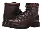 Frye Wyoming Hiker (dark Brown Wp Waxed Pebbled Leather/soft Vintage Leather) Men's Lace-up Boots