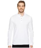 Calvin Klein Jeans Waffle Mock Neck 1/4 Snap Knit (standard White) Men's Clothing