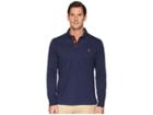 Polo Ralph Lauren Classic Fit Long Sleeve Soft Touch Polo (spring Navy Heather) Men's Clothing