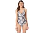 Roxy Romantic Senses One-piece Swimsuit (turbulence Rose And Pearls) Women's Swimsuits One Piece