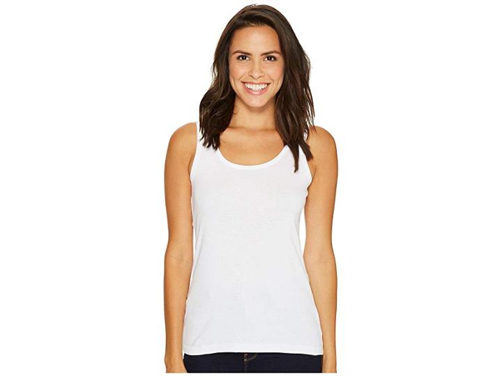 Lilla P Scoop Tank Top (white) Women's Sleeveless