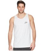 Nike Sportswear Advance 15 Tank (white/heather/black) Men's Sleeveless