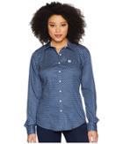 Cinch Cotton Plain Weave Print (navy) Women's Clothing