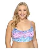 Becca By Rebecca Virtue Plus Size Cosmic Bralette Top (water) Women's Swimwear