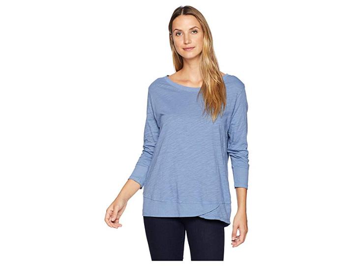 Fresh Produce Emily 3/4 Sleeve Top (deep Dive) Women's Clothing