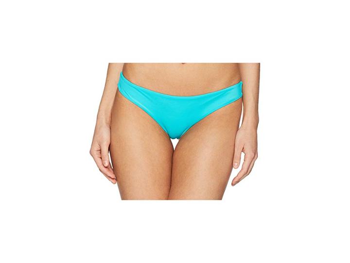 Rvca Solid Cheeky Bottom (dusty Aqua) Women's Swimwear