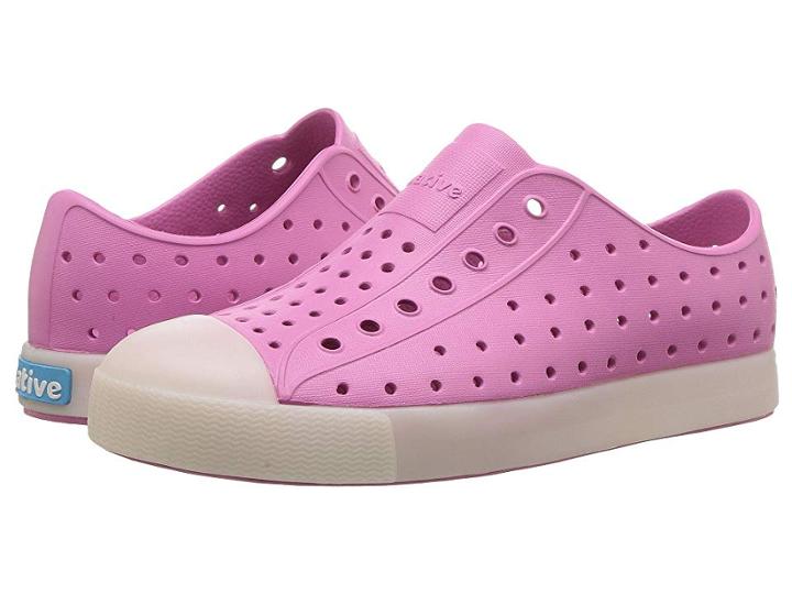 Native Kids Shoes Jefferson Glow (little Kid) (woodward Pink/glow) Girl's Shoes