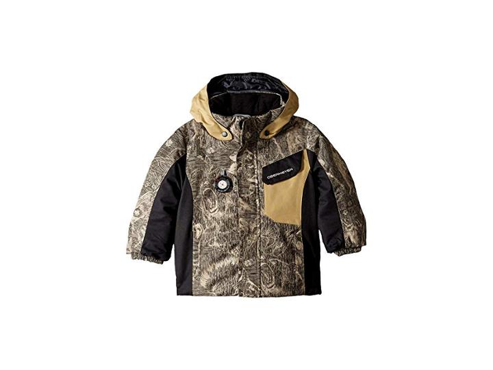 Obermeyer Kids Galactic Jacket (toddler/little Kids/big Kids) (howl Sandstorm) Boy's Coat