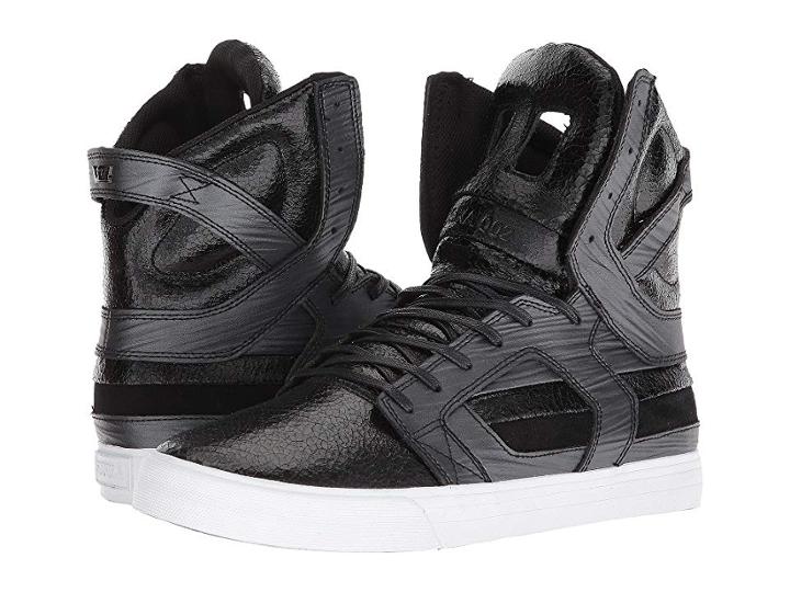 Supra Skytop Ii (black/black/white) Men's Skate Shoes