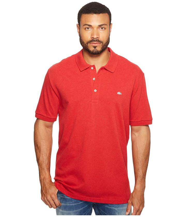 Lacoste Stretch Petit Pique Slim Fit Polo (grenadine Chine) Men's Short Sleeve Pullover