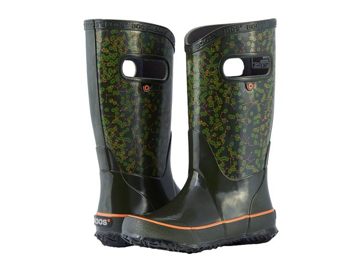 Bogs Kids Rain Boot Constellations (toddler/little Kid/big Kid) (dark Green Multi) Kids Shoes