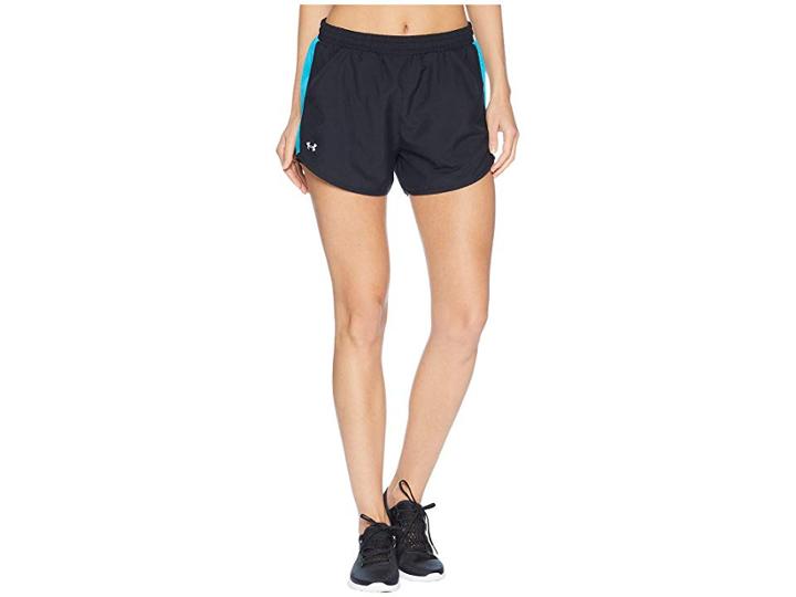 Under Armour Fly By Shorts (black/deceit/reflective) Women's Shorts