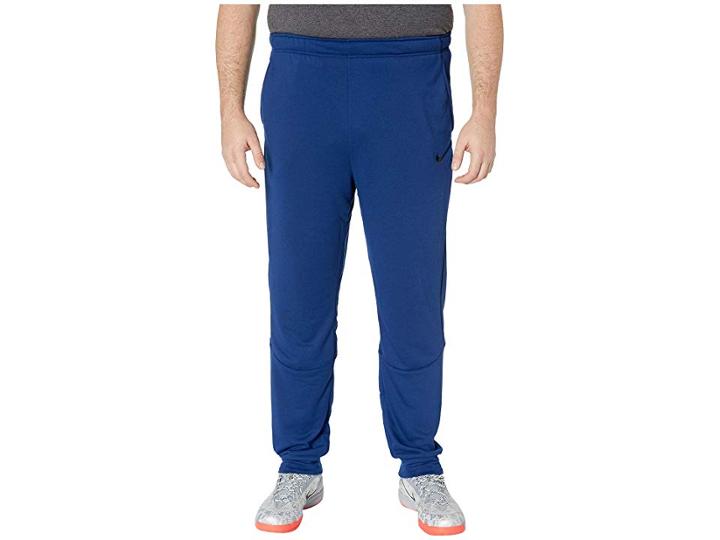 Nike Big Tall Dry Pants Taper Fleece (blue Void/black) Men's Casual Pants