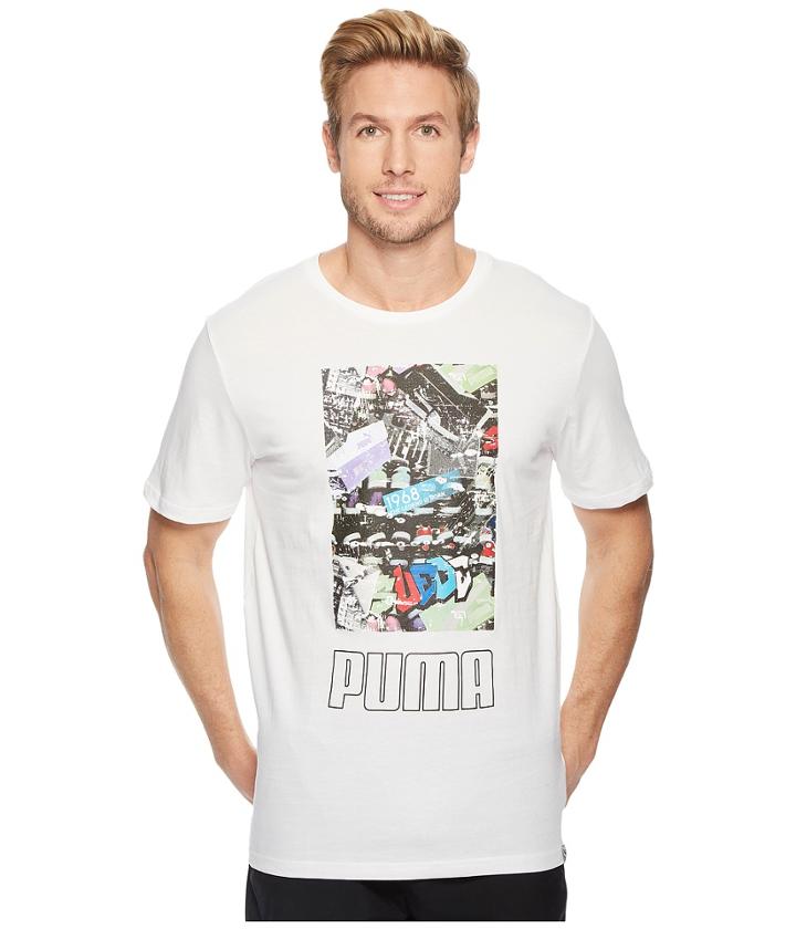 Puma Photoprint Shoes Tee (puma White 2) Men's T Shirt