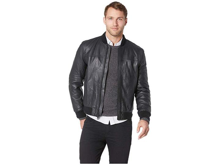 Marc New York By Andrew Marc Baseball Jacket (black) Men's Coat