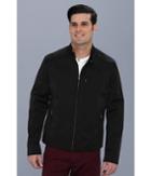 Cole Haan Coated Cotton Moto Jacket W/ Stitch Details (black) Men's Coat