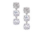 Kate Spade New York Bright Ideas Triple Drop Earrings (clear/silver) Earring