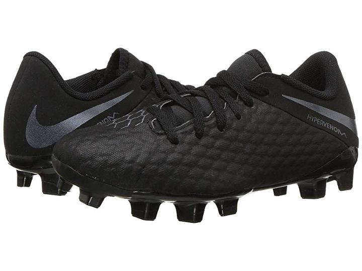 Nike Kids Phantom 3 Academy Firm Ground Soccer (toddler/little Kid/big Kid) (black/black/light Crimson) Kids Shoes