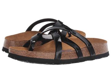 Betula Licensed By Birkenstock Vinja Soft (black Patent Birko-flortm) Women's Sandals