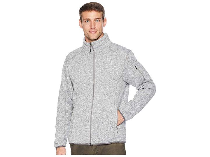 White Sierra Cloud Rest Sweater Fleece Jacket (heather Gray) Men's Sweater