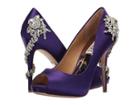 Badgley Mischka Royal (african Violet Satin) High Heels