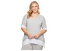 Donna Karan Plus Size Modal Spandex Jersey Lounge Top (light Heather) Women's Pajama