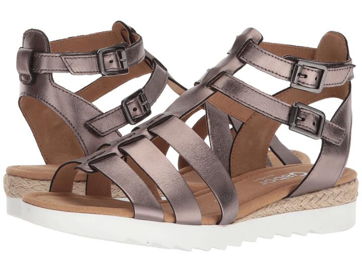 Gabor Gabor 82.744 (pewter Luxor Metallic) Women's Dress Sandals