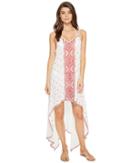 Nicole Miller La Plage By Nicole Miller Embroidered Beach Scarf Dress/cover-up (white) Women's Dress