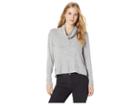 Bb Dakota Catching Up Soft Knit Top (heather Grey) Women's Clothing