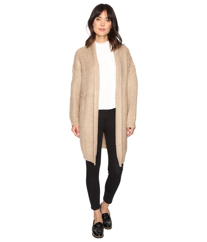Brigitte Bailey Dagny Cardigan (taupe) Women's Sweater