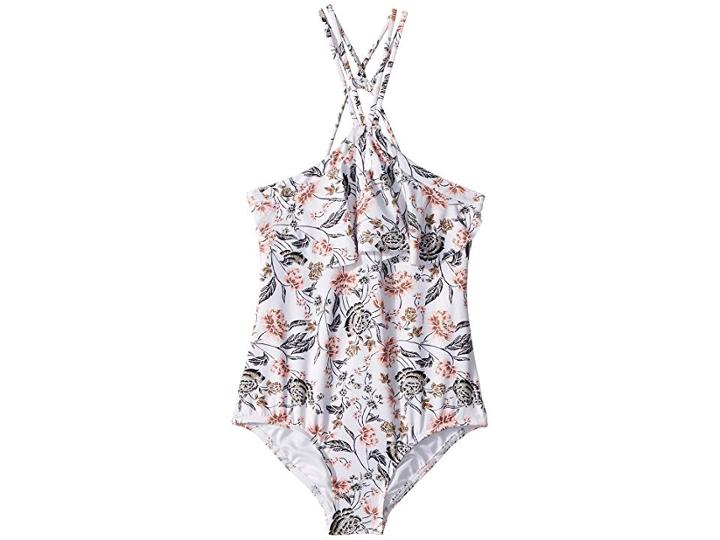 O'neill Kids Colleen One-piece (big Kids) (white) Girl's Swimsuits One Piece