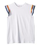 Missoni Kids Jersey T-shirt (big Kids) (white) Girl's T Shirt