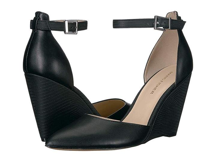 Marc Fisher Betti (black) Women's Wedge Shoes