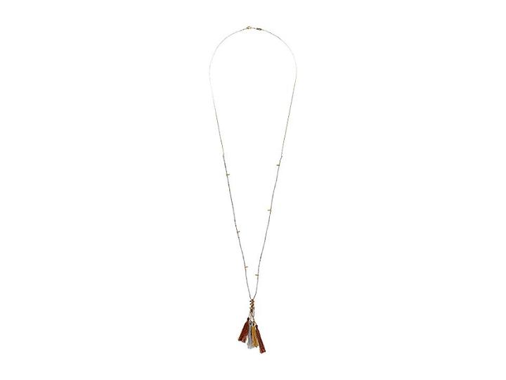 Chan Luu Mystic Labradorite Tassel Laying Necklace (mystic Labradorite) Necklace