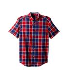 Polo Ralph Lauren Kids Cotton Madras Sport Shirt (big Kids) (red Multi) Boy's Clothing