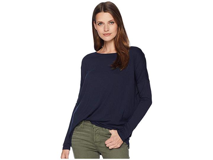 Pendleton Long Sleeve Jersey Tee (midnight Navy) Women's T Shirt