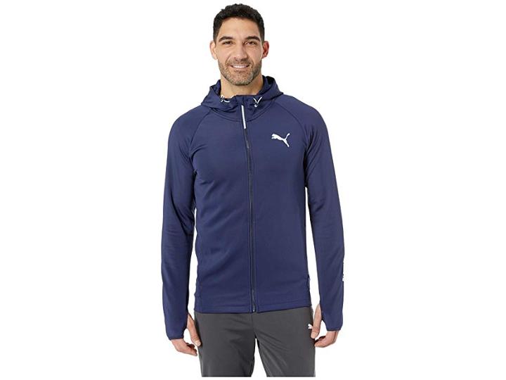 Puma Tec Sports Full Zip Hoodie (peacoat) Men's Sweatshirt