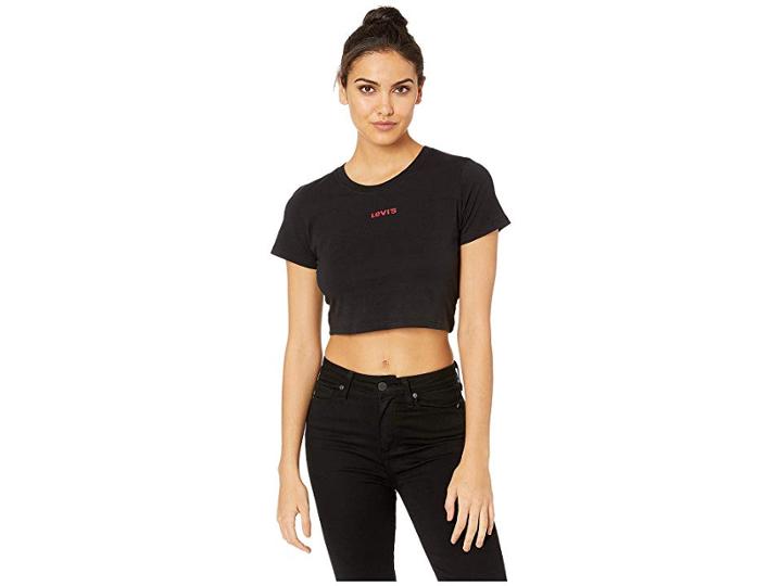 Levi's(r) Premium Baby Logo Tee (black) Women's T Shirt