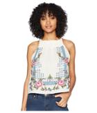 Free People Honey Pie Embroidered Tank Top (ivory) Women's Sleeveless