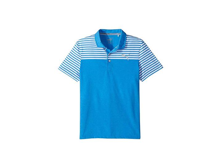 Puma Golf Kids Clubhouse Polo Jr (big Kids) (electric Blue Lemonade) Boy's Clothing