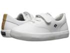 Sperry Kids Wahoo Jr. (toddler/little Kid) (white Leather) Boys Shoes