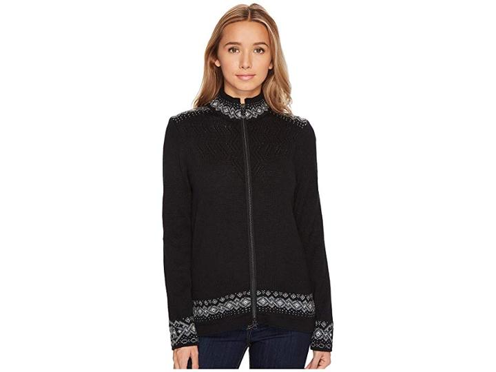 Dale Of Norway Bergen Jacket (f-black/smoke/off-white) Women's Coat