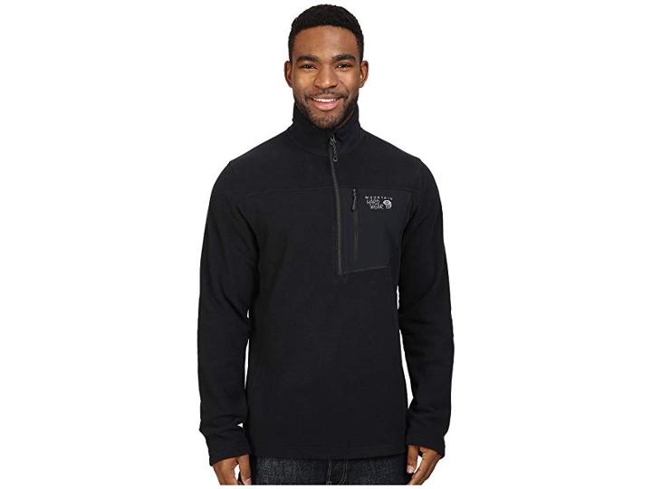 Mountain Hardwear Toasty Twill Fleece 1/2 Zip (black) Men's Coat
