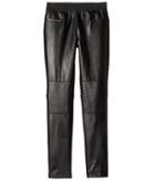 Ella Moss Girl Jacey Faux Leather Pants (big Kids) (black) Girl's Casual Pants