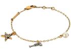 Marc Jacobs Champagne Flute Chain Bracelet (antique Gold) Bracelet